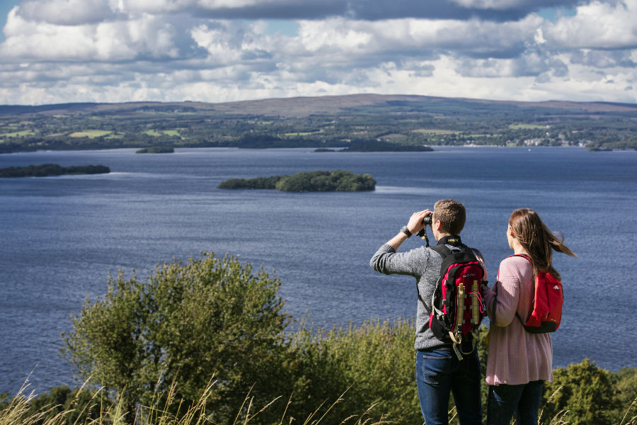 Enjoying a spectacular view overlooking Lough Derg Couple enjoying a spectacular view overlooking Lough Derg